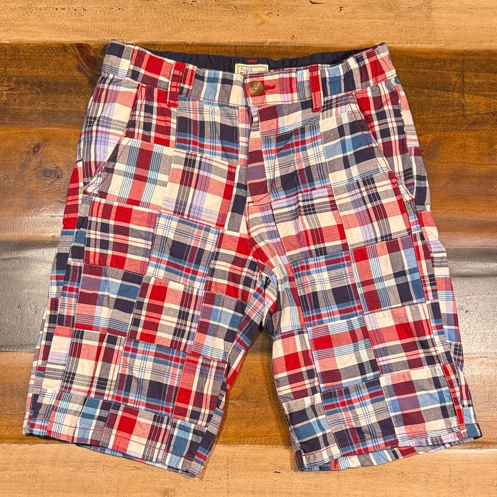 Children’s Place Plaid Shorts - Red, Blue, White